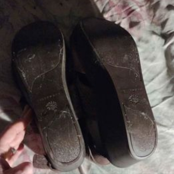Yellowbox women wedge sandles, size 11, brown - Picture 4 of 4
